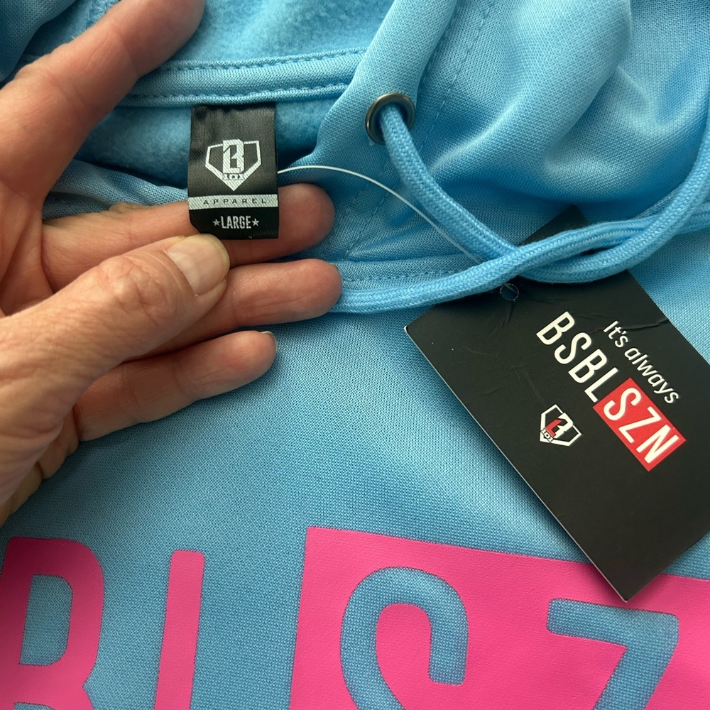 (2) The Baseball Lifestyle 101 BSBL-SZN Short Sleeve Hoodie V2 . Size large